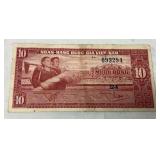 1962 10 Dong South Vietnam Banknote