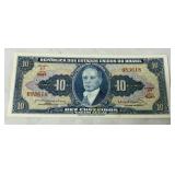 10 Brazilian Cruzeiro Banknote