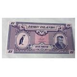1 Pound Banknote from Jason Islands