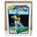 1980 Rickey Henderson #482 Porcelain Rookie Card