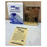 Star Trek The Next Generation 23kt Card w/ COA