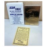 Star Trek 23kt Jean-Luc Picard Captain Card