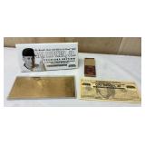 Cal Ripken Jr 23kt Bleachers Commemorative Bill