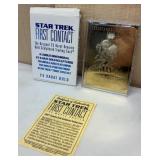 Star Trek First Contact 23kt Card