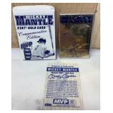Mickey Mantle 23kt Commemorative Card w/ COA
