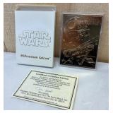 Star Wars Millennium Falcon 23kt Card