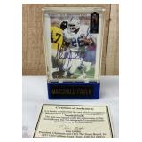 Marshall Faulk Autographed Colts Card w/ COA