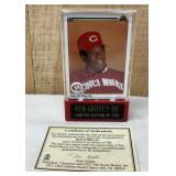 Ken Griffey Sr. Autographed Reds Cards w/ COA