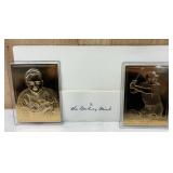 22kt Rogers Hornsby & Derek Jeter Cards