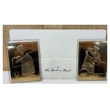22kt Bobby Thomson & Wade Boggs Cards