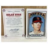 1972 Nolan Ryan #595 Porcelain Card w/ COA