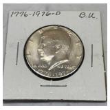 1776-1976 Kennedy Bicentennial Half Dollar