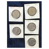 5- 1979 Susan B Anthony Dollar Coins