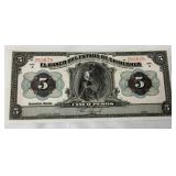 1913 5 Pesos Banknote