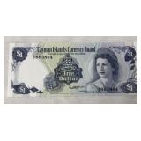 1974 Cayman Islands $1 Banknote Ft. Queen Elizabet
