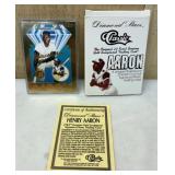 Henry Aaron 23kt Classic Diamond Stars Card w/ COA