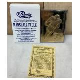 Marshall Faulk 23kt Classic Card w/ COA