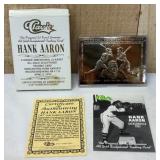 Hank Aaron 23kt Classic Card w/ COA