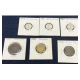 Czechoslovakia, Argentina, Romina, Malaya Coins