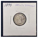 1899 Straits Settlements 10 Cent Coin