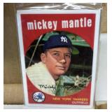 1959 Mickey Mantle #10 Porcelain Card w/ COA