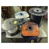 4 SPOOLS OF ROPE AND WIRE 4 SPOOLS OF ROPE AND WIRE