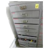 10 DRAWER CABINET FULL OF HARDWARE AND OTHER ITEMS