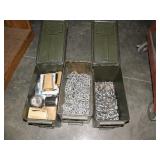 3 AMMO CANS W/ CHAIN AND MORE