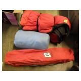 SLEEPING BAGS, FOLDING CHAIR