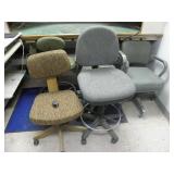 5 OFFICE CHAIRS