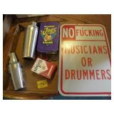 DRINK MIXERS, CAMEL JOE TIN, MARLBRO MILE SAVER, D DRINK MIXERS, CAMEL JOE TIN, MARLBRO MILE SAVER, D