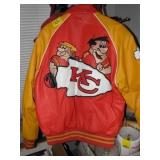 LEATHER FLINSTONES KC CHEIFS JACKET LEATHER FLINSTONES KC CHEIFS JACKET
