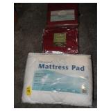 COMFORTER SET, SHEETS, MATTRESS PAD