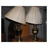 2 BRASS LAMPS