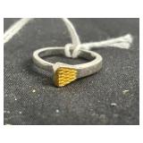 STERLING SILVER RING SZ 8 1/2, 4.1G
