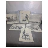 6 SIGNED & NUMBERED DON GREYTAK PRINTS