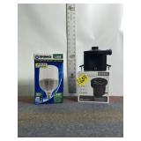 2 ELECTRIC AIR PUMPS, BRINKS SECURITY LIGHT