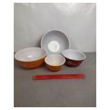 AUTUMN HARVEST PYREX MIXING BOWL SET