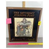 "THE SATURDAY EVEING POST" FRAMED PICTURE