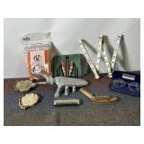 BOOT REMOVER, RULER, BONE, CHNAGE PURSE, GLASSES