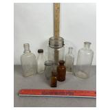 ANTIQUE GLASS BOTTLES & JARS