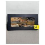 ABSTRACT FLUID ART IN METAL SWIVAL FRAME