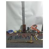 BLACK & DECKER 1/2" DRILL, PLIERS, TAPE