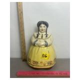 VINTAGE DUTCH GIRL COOKIE JAR, MARKED USA, 12" T