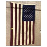 57" X 34" BROWN COLOR HANGING U.S.A FLAG