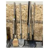 LARGE BUNCH OF YARD TOOLS