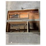 VINTAGE CARPENTERS BOX, 13" X 32" X 12"