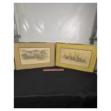 L.N. EIFERT FRAMED PRINTS, HARBOR, LUMBER MILL