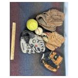 VINTAGE BASEBALL MITS, SOFTBALL, BASEBALL