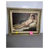 "THE NAKED MAJA" BY FRANCISCO GOYA FRAMED CANVAS